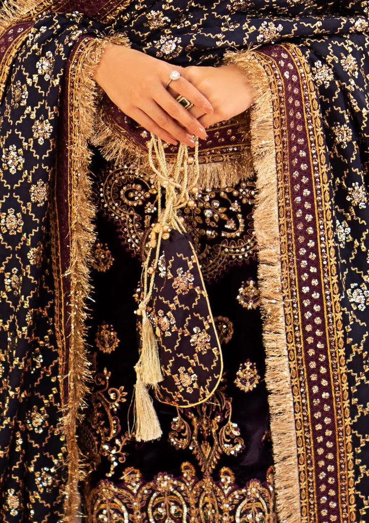 PURPLE SILK POTLI - Pakistani Clothes for women, in United Kingdom and United States