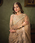 Ain | Aroosh Luxury Formals 24 | AR - 82 NAZNEEN (Gold) - Pakistani Clothes - Hoorain Designer Wear