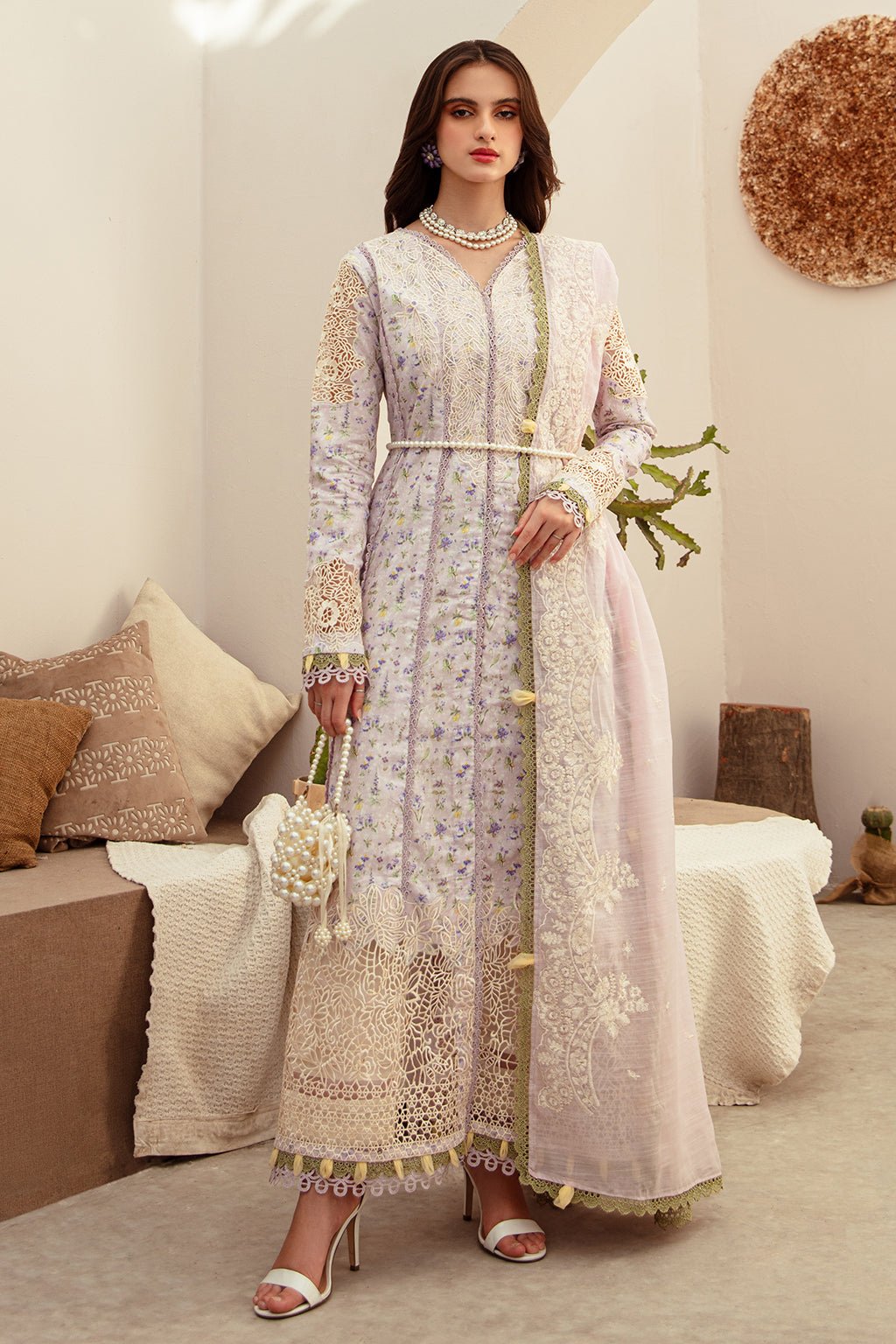 AJR Couture | Alif Affordable Lawn 24 | ARIA - Pakistani Clothes - Hoorain Designer Wear