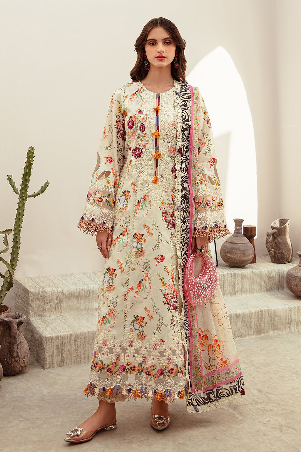 AJR Couture | Alif Affordable Lawn 24 | GARDIAN - Pakistani Clothes - Hoorain Designer Wear