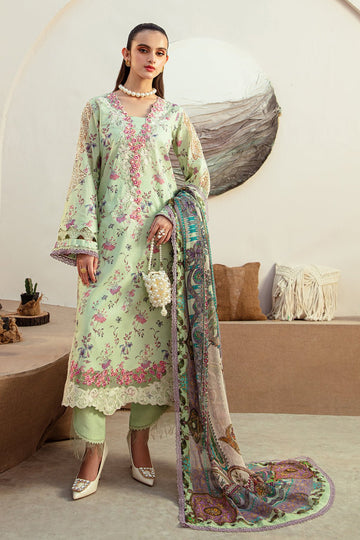 AJR Couture | Alif Affordable Lawn 24 | MINT MAGIC - Pakistani Clothes - Hoorain Designer Wear