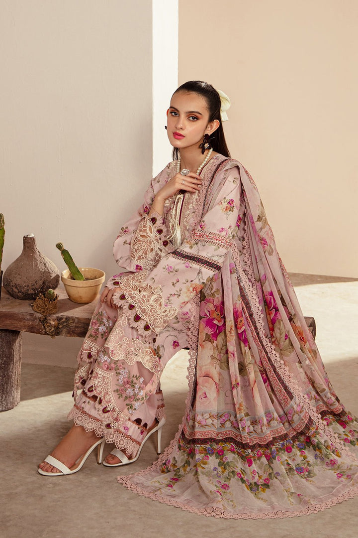 AJR Couture | Alif Affordable Lawn 24 | ROSELLA - Pakistani Clothes - Hoorain Designer Wear