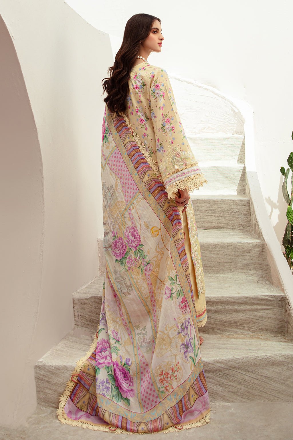 AJR Couture | Alif Affordable Lawn 24 | SUNNY DELIGHT - Pakistani Clothes - Hoorain Designer Wear