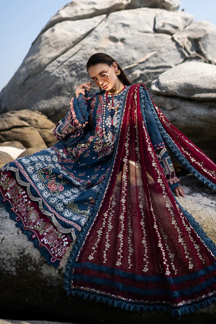 AJR Couture | Alif Signature Luxury Lawn 24 | Ayra - Pakistani Clothes - Hoorain Designer Wear