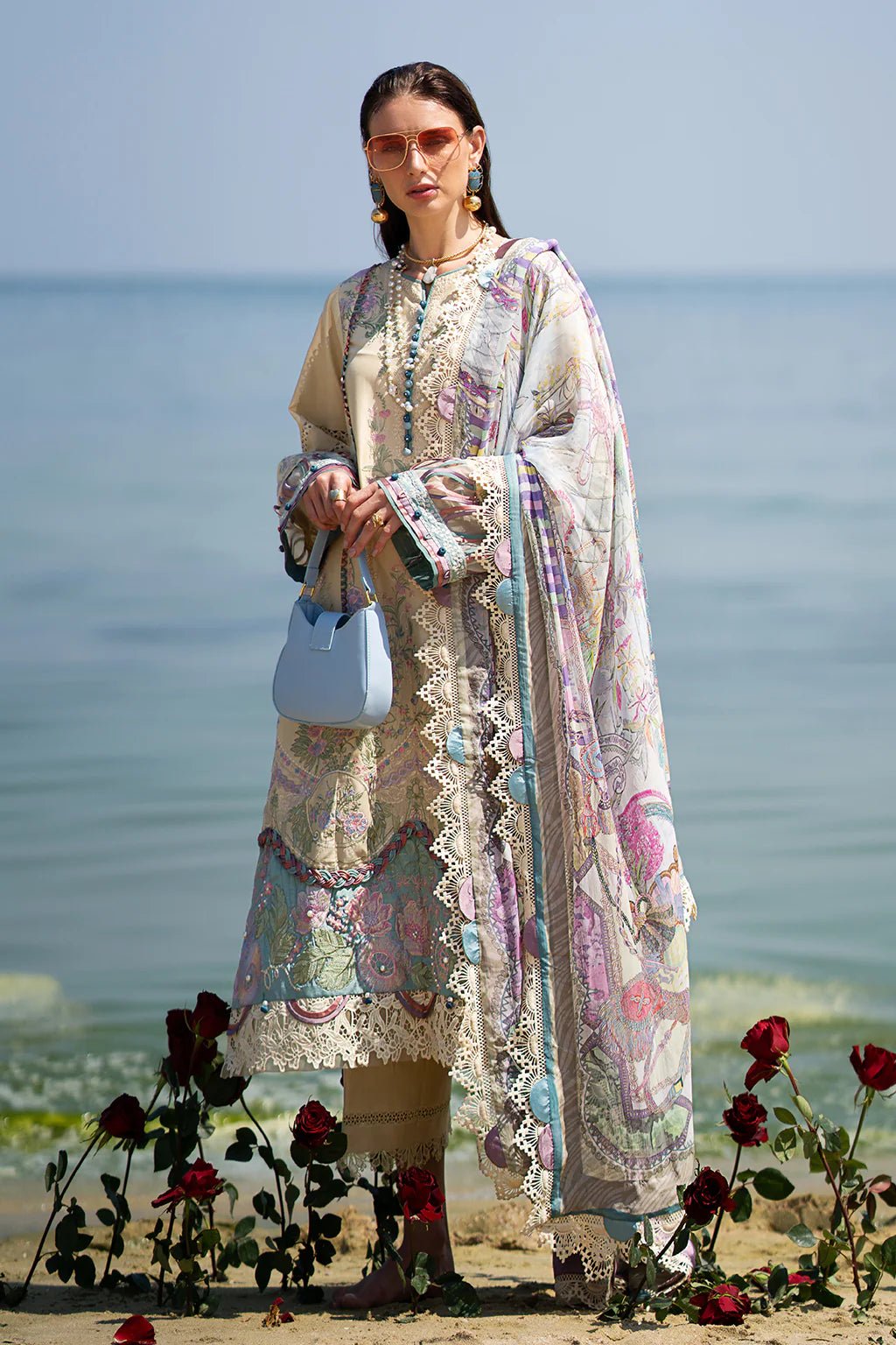 AJR Couture | Alif Signature Luxury Lawn 24 | Coraline - Pakistani Clothes - Hoorain Designer Wear