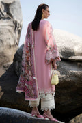 AJR Couture | Alif Signature Luxury Lawn 24 | Rosy - Pakistani Clothes - Hoorain Designer Wear