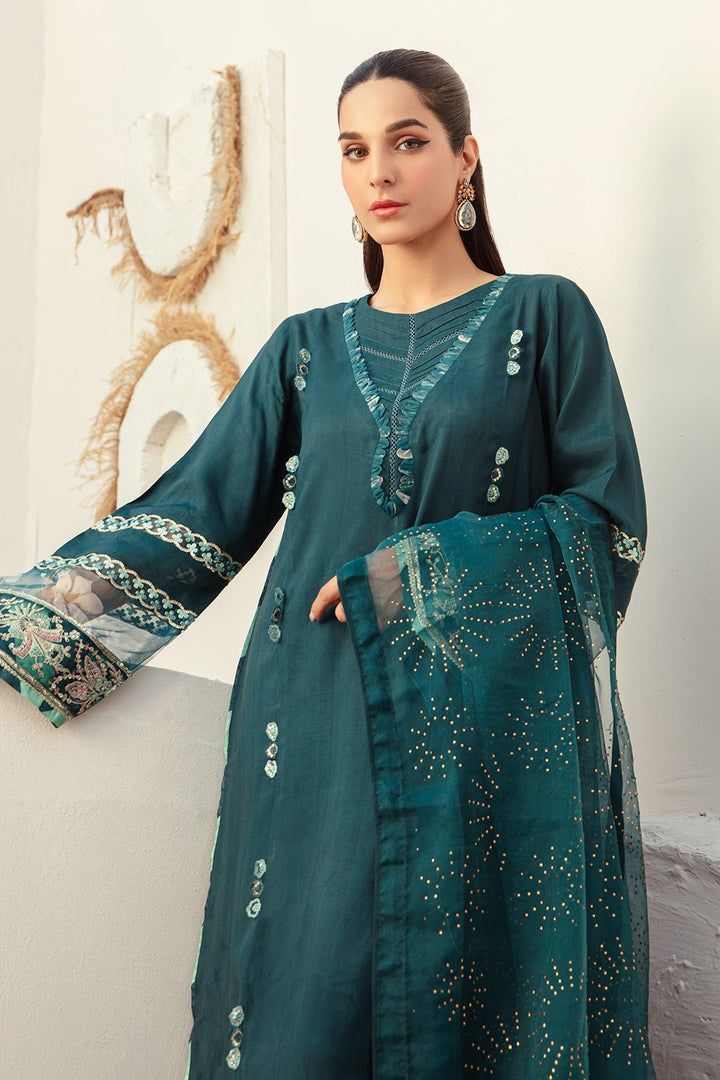 AJR Couture | Basic Pret 24 | SAPPHIRE SPLASH - Pakistani Clothes - Hoorain Designer Wear