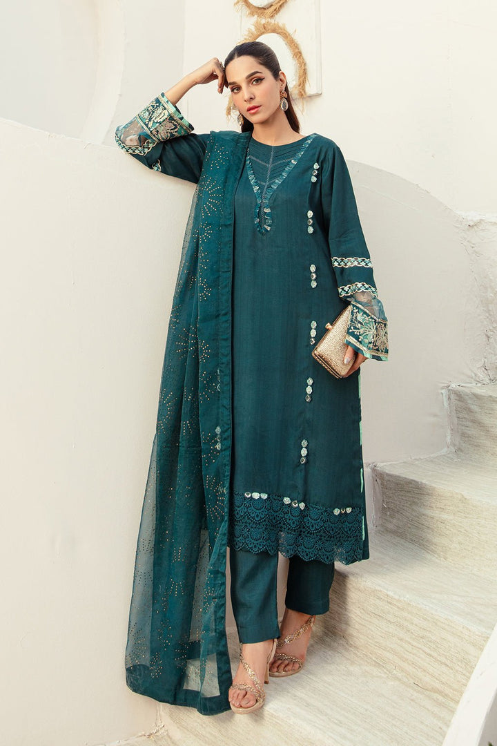 AJR Couture | Basic Pret 24 | SAPPHIRE SPLASH - Pakistani Clothes - Hoorain Designer Wear
