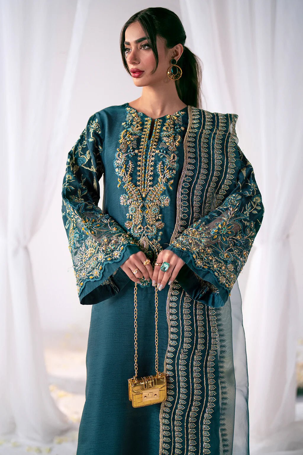 AJR Couture | Luxe Pret Eid | NORA - Pakistani Clothes - Hoorain Designer Wear