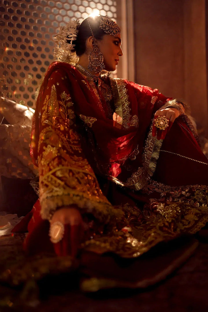 AJR Couture | Mushk The Silk Edit | Gulab - Pakistani Clothes - Hoorain Designer Wear