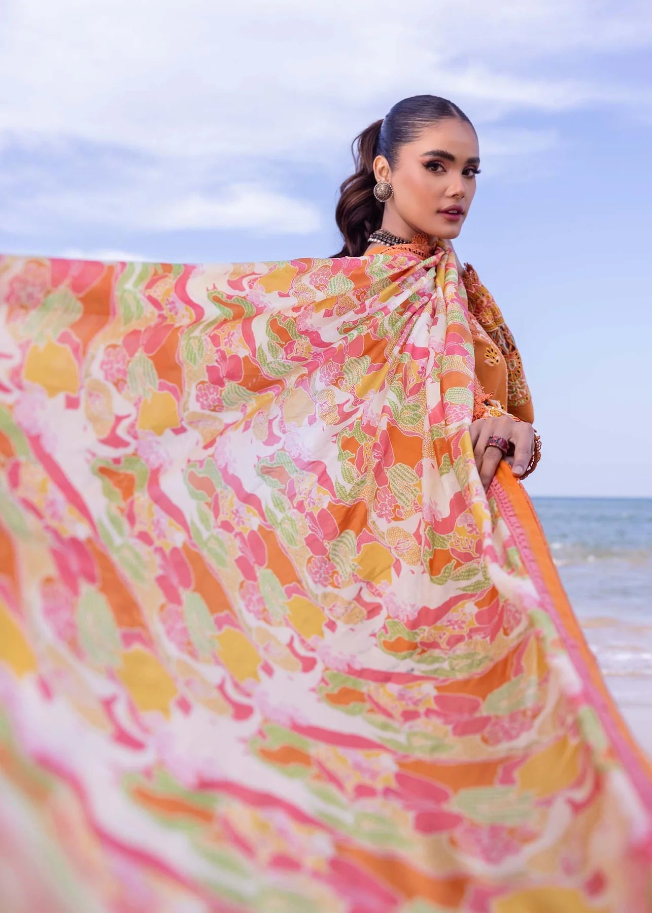 Akbar Aslam | Oasis Lawn 24 | Calla Lily - Pakistani Clothes - Hoorain Designer Wear