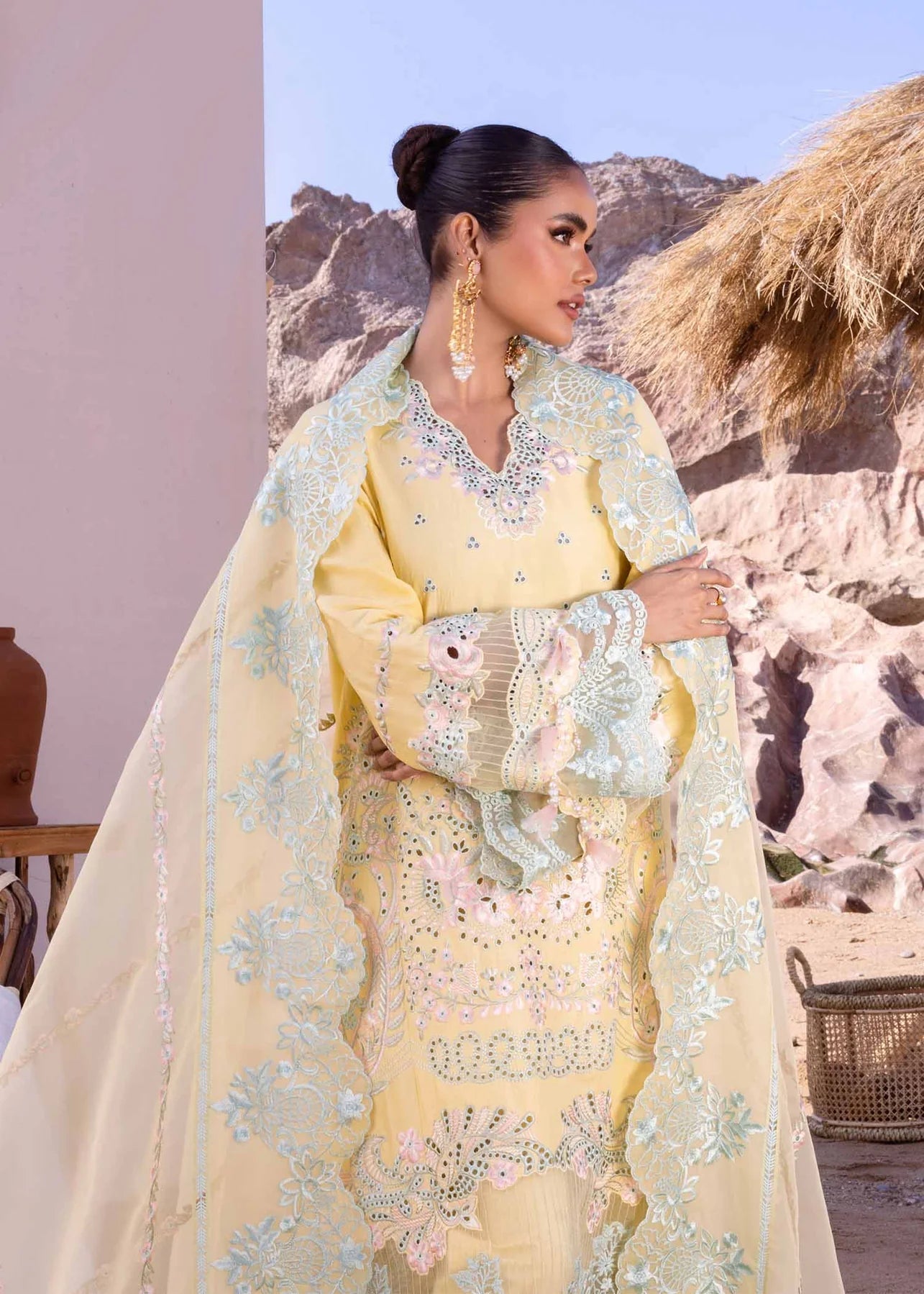 Akbar Aslam | Oasis Lawn 24 | Dahlia - Pakistani Clothes - Hoorain Designer Wear