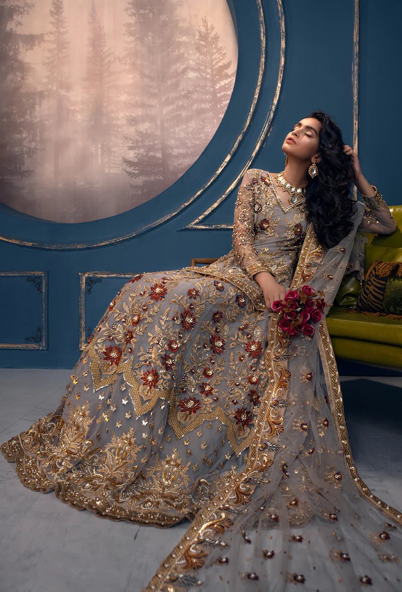 Akbar Aslam | Orphic Bridals | Queen Bee - Pakistani Clothes - Hoorain Designer Wear