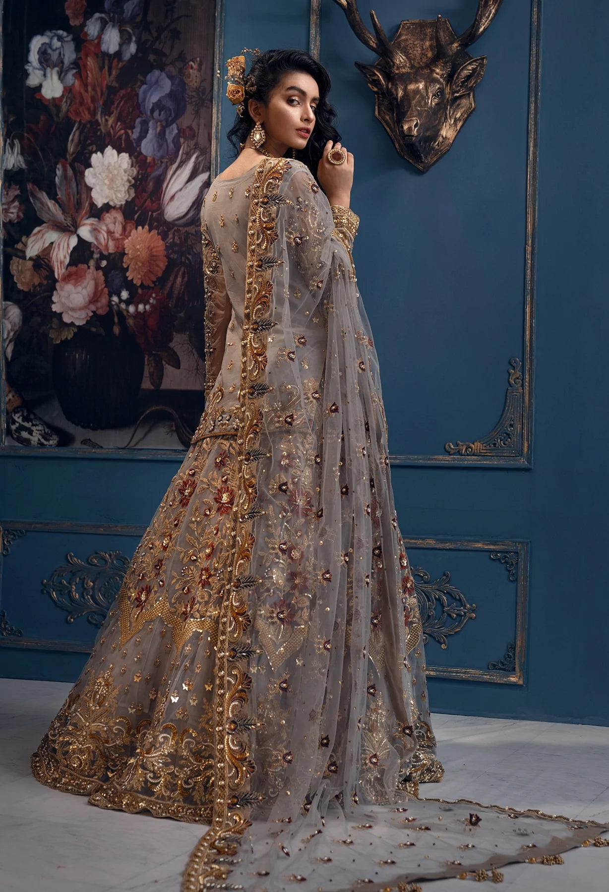 Akbar Aslam | Orphic Bridals | Queen Bee - Pakistani Clothes - Hoorain Designer Wear