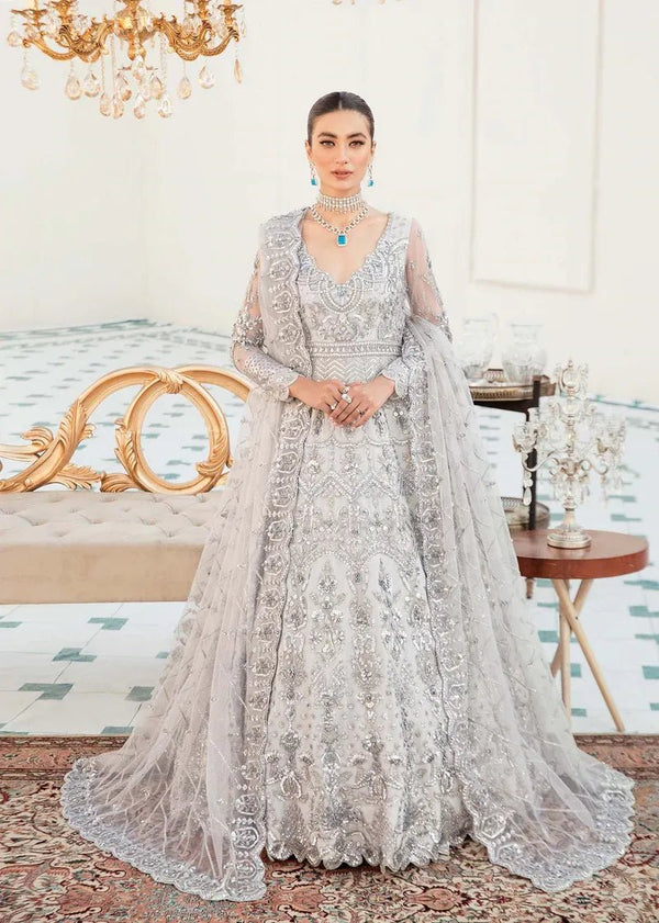 Akbar Aslam | Orphic Bridals | Slate - Pakistani Clothes - Hoorain Designer Wear