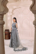 Alizeh | Dua Formals 23 | DUA - V01D01B - KHIRAD ( GREY ) - Pakistani Clothes - Hoorain Designer Wear