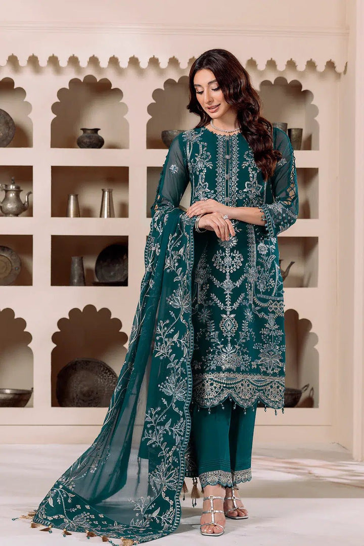 Alizeh | Dua Formals 23 | DUA - V01D02B - LYRA ( ZINC ) - Pakistani Clothes - Hoorain Designer Wear