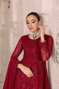 Alizeh | Dua Formals 23 | DUA - V01D03B - SYLVI ( RED ) - Pakistani Clothes - Hoorain Designer Wear