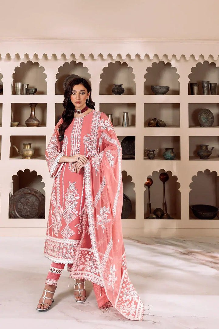 Alizeh | Dua Formals 23 | DUA - V01D04B - MEHRUNISA ( PINK ) - Pakistani Clothes - Hoorain Designer Wear