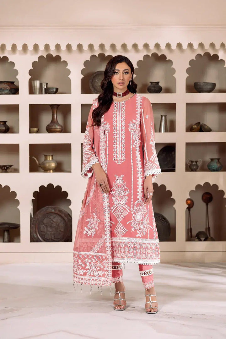 Alizeh | Dua Formals 23 | DUA - V01D04B - MEHRUNISA ( PINK ) - Pakistani Clothes - Hoorain Designer Wear