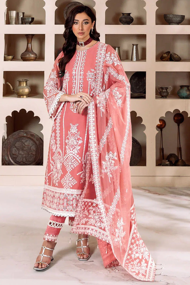 Alizeh | Dua Formals 23 | DUA - V01D04B - MEHRUNISA ( PINK ) - Pakistani Clothes - Hoorain Designer Wear