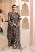 Alizeh | Dua Formals 23 | DUA - V01D06B - AMAYA ( GREY ) - Pakistani Clothes - Hoorain Designer Wear