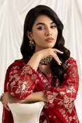 Alizeh | Dua Formals 23 | DUA - V02D02A - ALARA(RED) - Pakistani Clothes - Hoorain Designer Wear