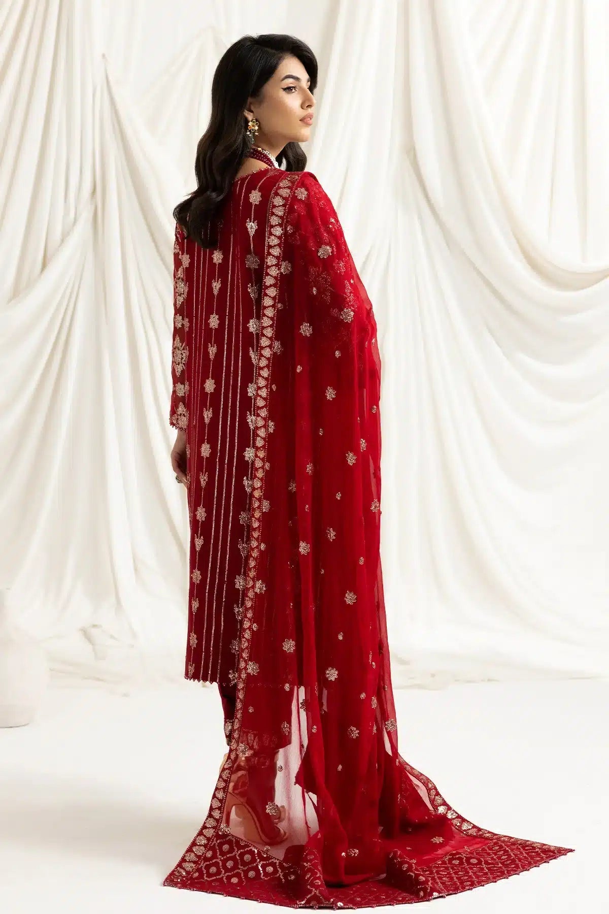 Alizeh | Dua Formals 23 | DUA - V02D02A - ALARA(RED) - Pakistani Clothes - Hoorain Designer Wear