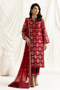 Alizeh | Dua Formals 23 | DUA - V02D02A - ALARA(RED) - Pakistani Clothes - Hoorain Designer Wear