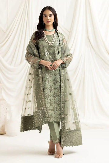 Alizeh | Dua Formals 23 | DUA - V02D02B - ALARA(PISTACHIO) - Pakistani Clothes - Hoorain Designer Wear