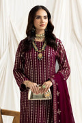 Alizeh | Dua Formals 23 | DUA - V02D03A - AYSAL(MAGENTA) - Pakistani Clothes - Hoorain Designer Wear