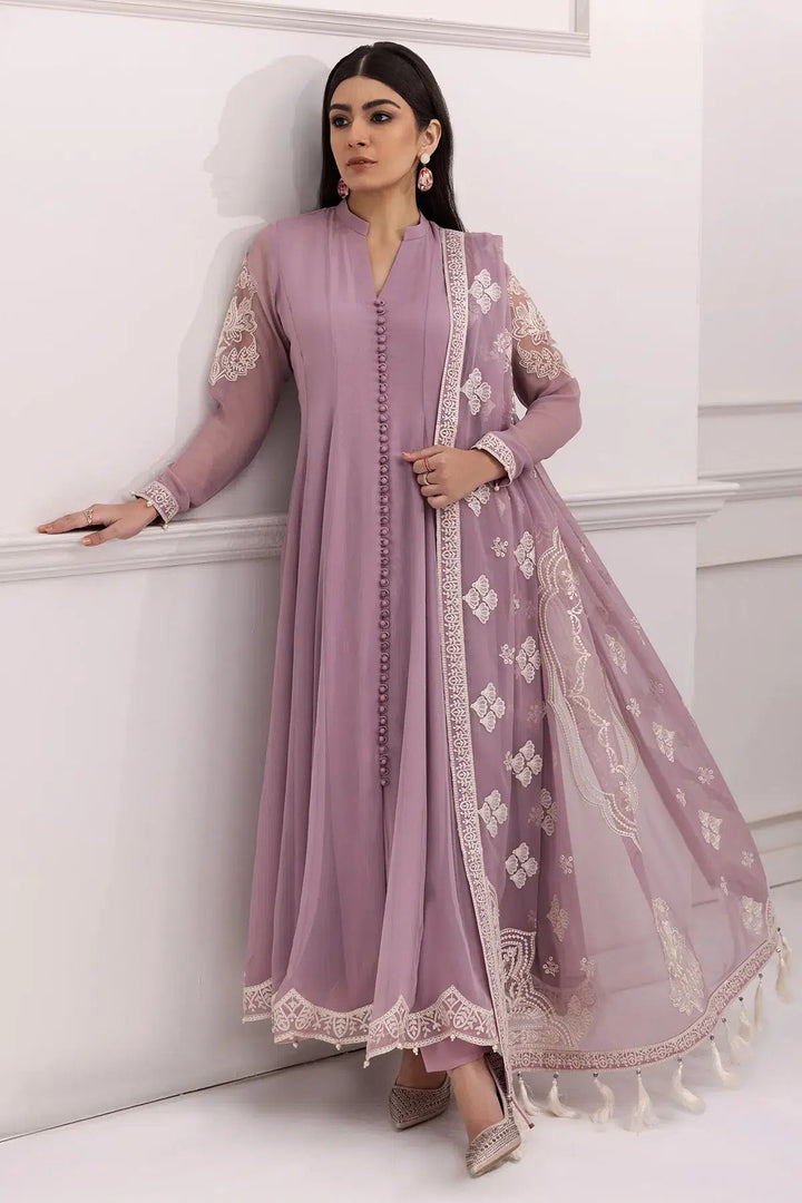 Alizeh | Formals Collection | Lilac Dress 3 piece - RTW1006 - Pakistani Clothes - Hoorain Designer Wear