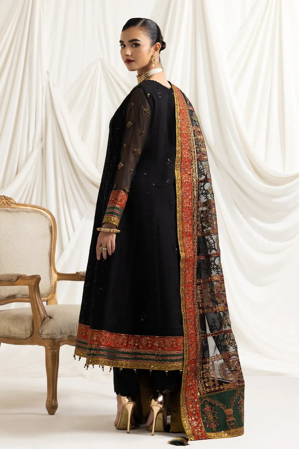 Alizeh | Formals Collection | Mehlika B (BLACK) - Pakistani Clothes - Hoorain Designer Wear