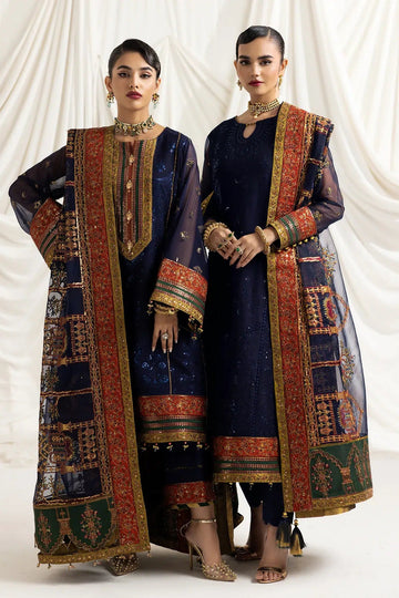 Alizeh | Formals Collection | Mehlika C (BLUE) - Pakistani Clothes - Hoorain Designer Wear