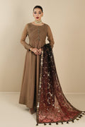 Alizeh | Formals Collection | Rose Beige Dress 3 piece - RTW1017 - Pakistani Clothes - Hoorain Designer Wear