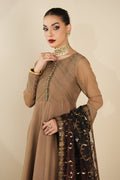 Alizeh | Formals Collection | Rose Beige Dress 3 piece - RTW1017 - Pakistani Clothes - Hoorain Designer Wear