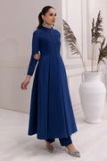 Alizeh | Formals Collection | Royal Blue Dress 3 piece - RTW1002 - Pakistani Clothes - Hoorain Designer Wear