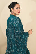 Alizeh | Formals Collection | Sea Green Peplum 3 piece - RTW1015 - Pakistani Clothes - Hoorain Designer Wear