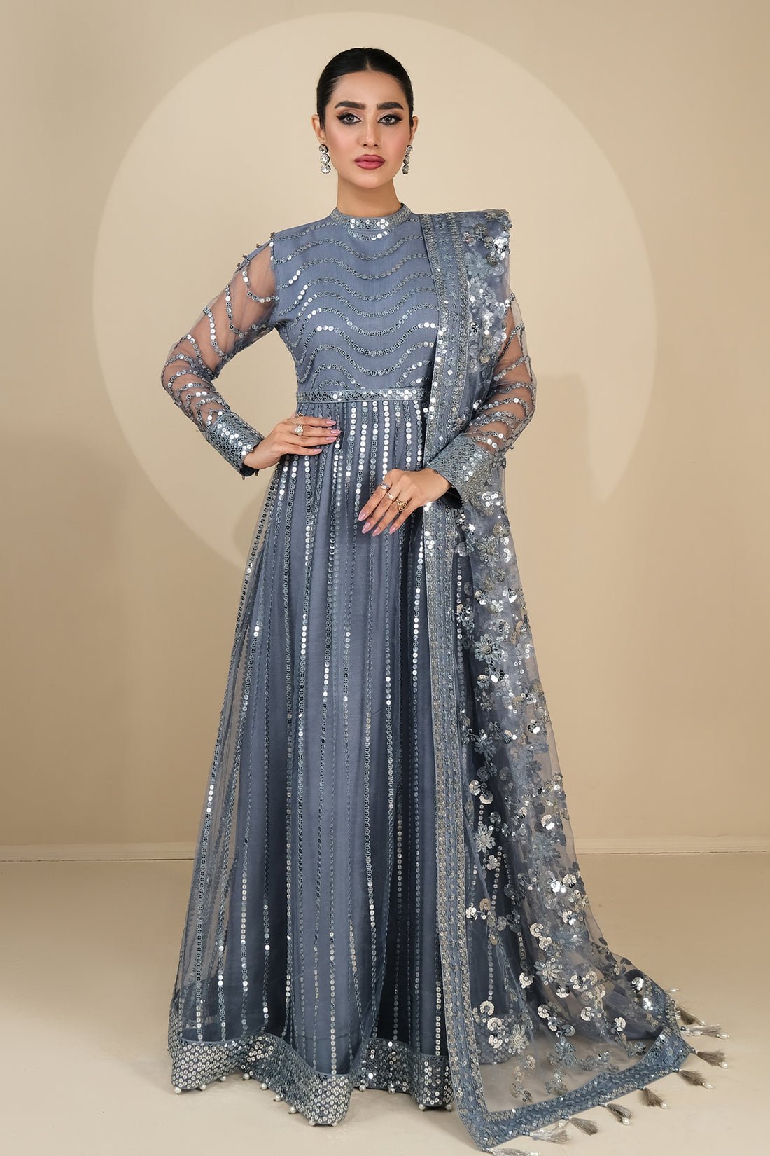 Alizeh | Formals Collection | SEFA UF - V03D02 - Pakistani Clothes - Hoorain Designer Wear