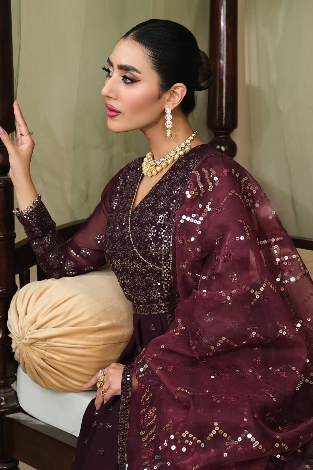 Alizeh | Formals Collection | ZURI UF - V03D03 - Pakistani Clothes - Hoorain Designer Wear