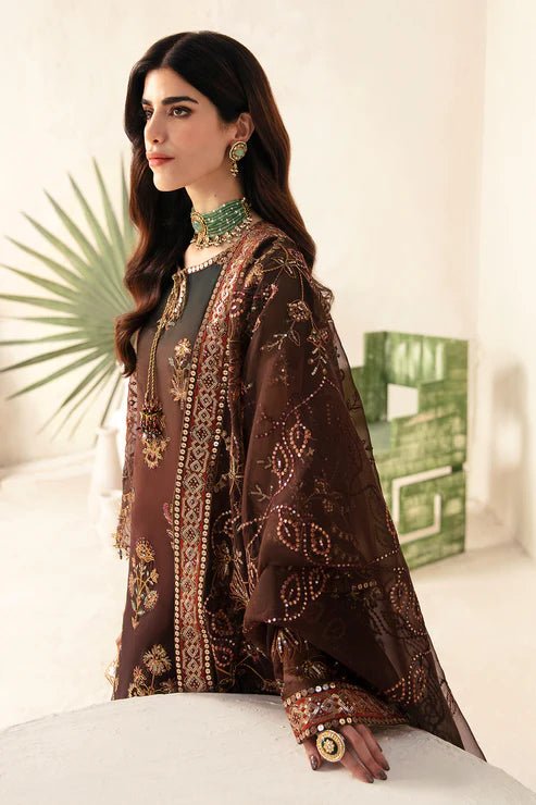 Alizeh | Heer Festive Collection 24 | Hazel - V17D01 - Pakistani Clothes - Hoorain Designer Wear