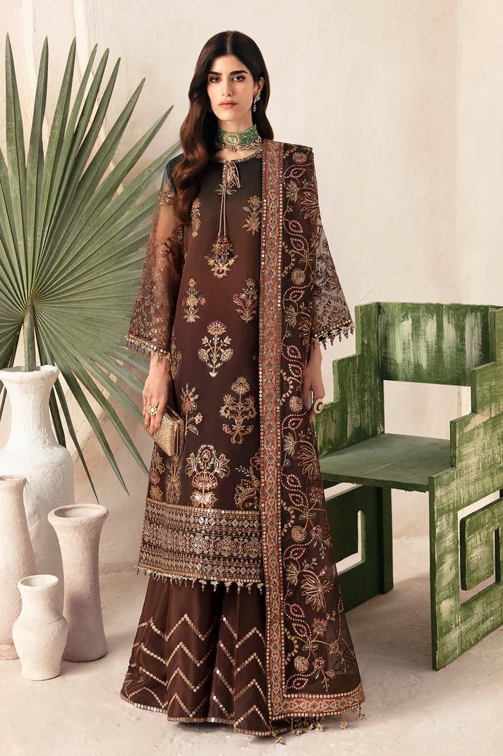 Alizeh | Heer Festive Collection 24 | Hazel - V17D01 - Pakistani Clothes - Hoorain Designer Wear