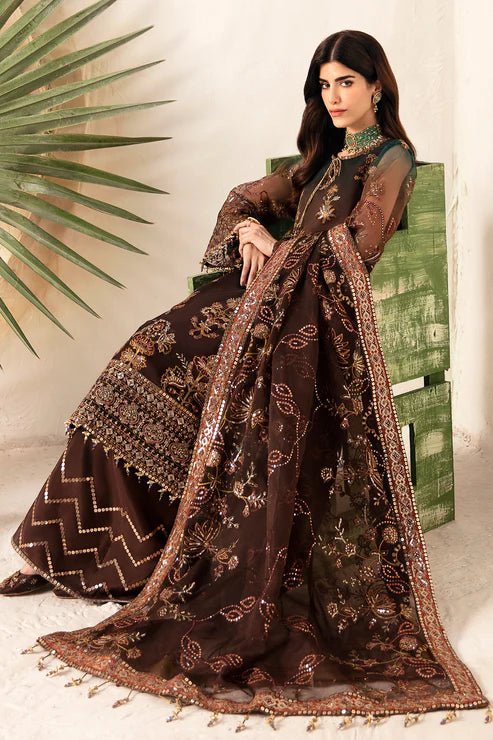 Alizeh | Heer Festive Collection 24 | Hazel - V17D01 - Pakistani Clothes - Hoorain Designer Wear