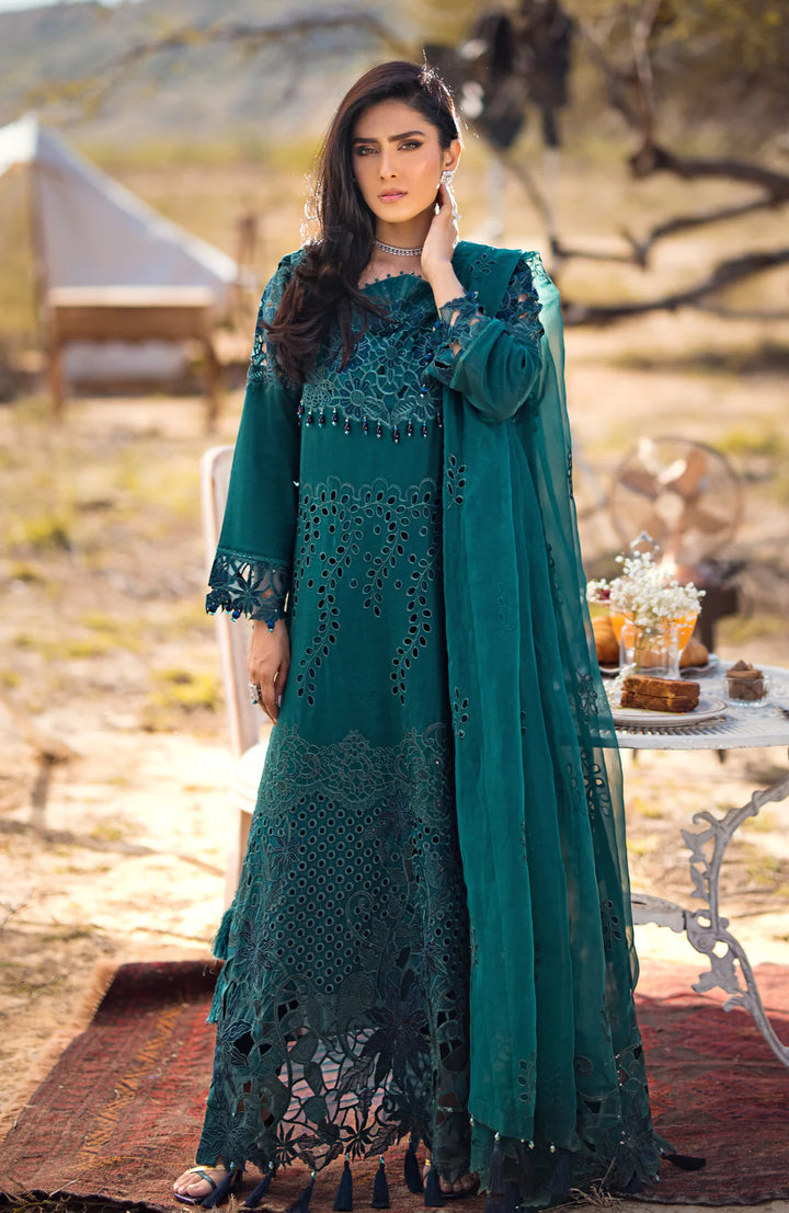 Alzohaib | Mahiymaan Luxury Lawn | MLL- Evergreen Enchantment - Hoorain Designer Wear - Pakistani Ladies Branded Stitched Clothes in United Kingdom, United states, CA and Australia