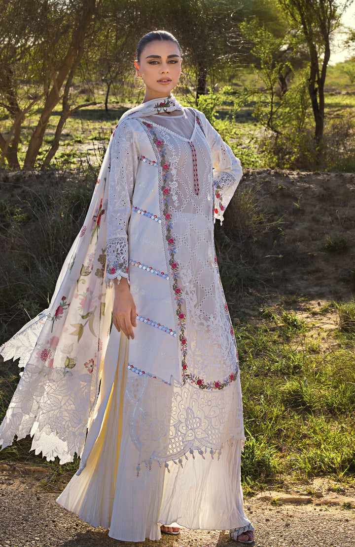 Alzohaib | Mahiymaan Luxury Lawn | MLL- Pristine Flair - Hoorain Designer Wear - Pakistani Ladies Branded Stitched Clothes in United Kingdom, United states, CA and Australia