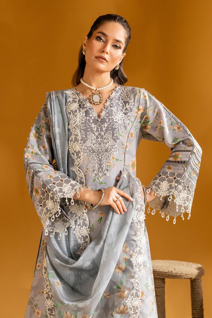 Alizeh | Maahi Embroidered Lawn | Lina - Pakistani Clothes - Hoorain Designer Wear