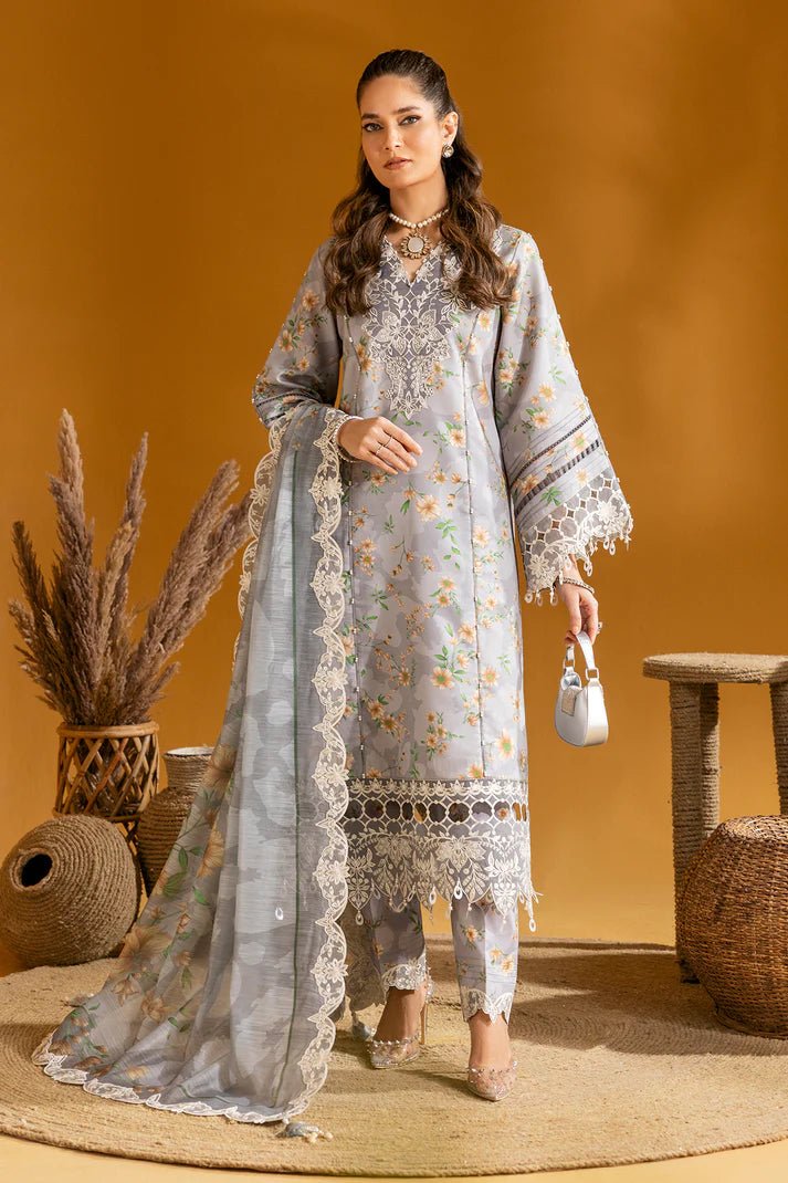 Alizeh | Maahi Embroidered Lawn | Lina - Pakistani Clothes - Hoorain Designer Wear