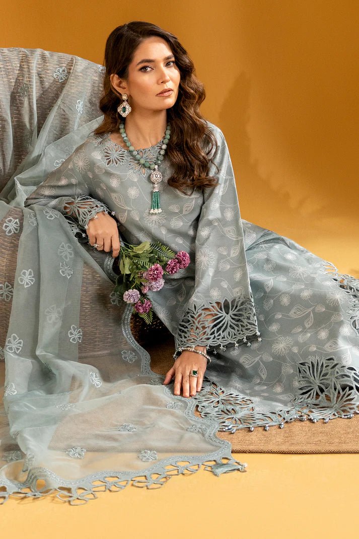 Alizeh | Maahi Embroidered Lawn | Nyra - Pakistani Clothes - Hoorain Designer Wear