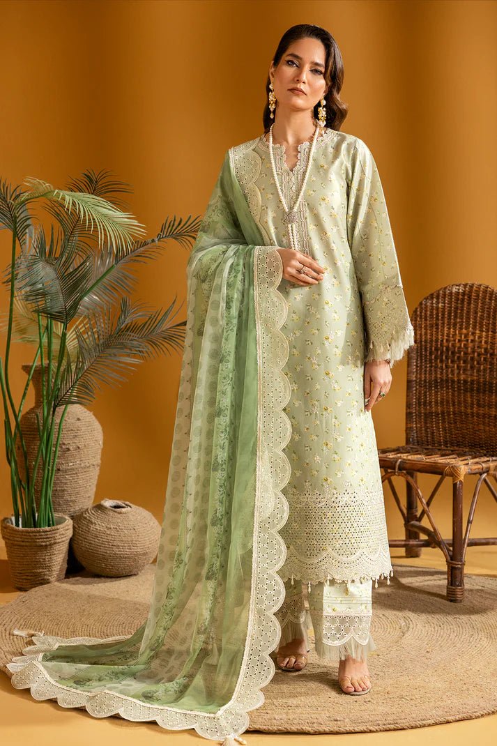 Alizeh | Maahi Embroidered Lawn | Ziva - Pakistani Clothes - Hoorain Designer Wear