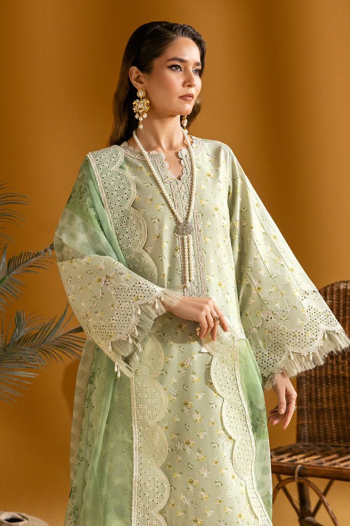 Alizeh | Maahi Embroidered Lawn | Ziva - Pakistani Clothes - Hoorain Designer Wear